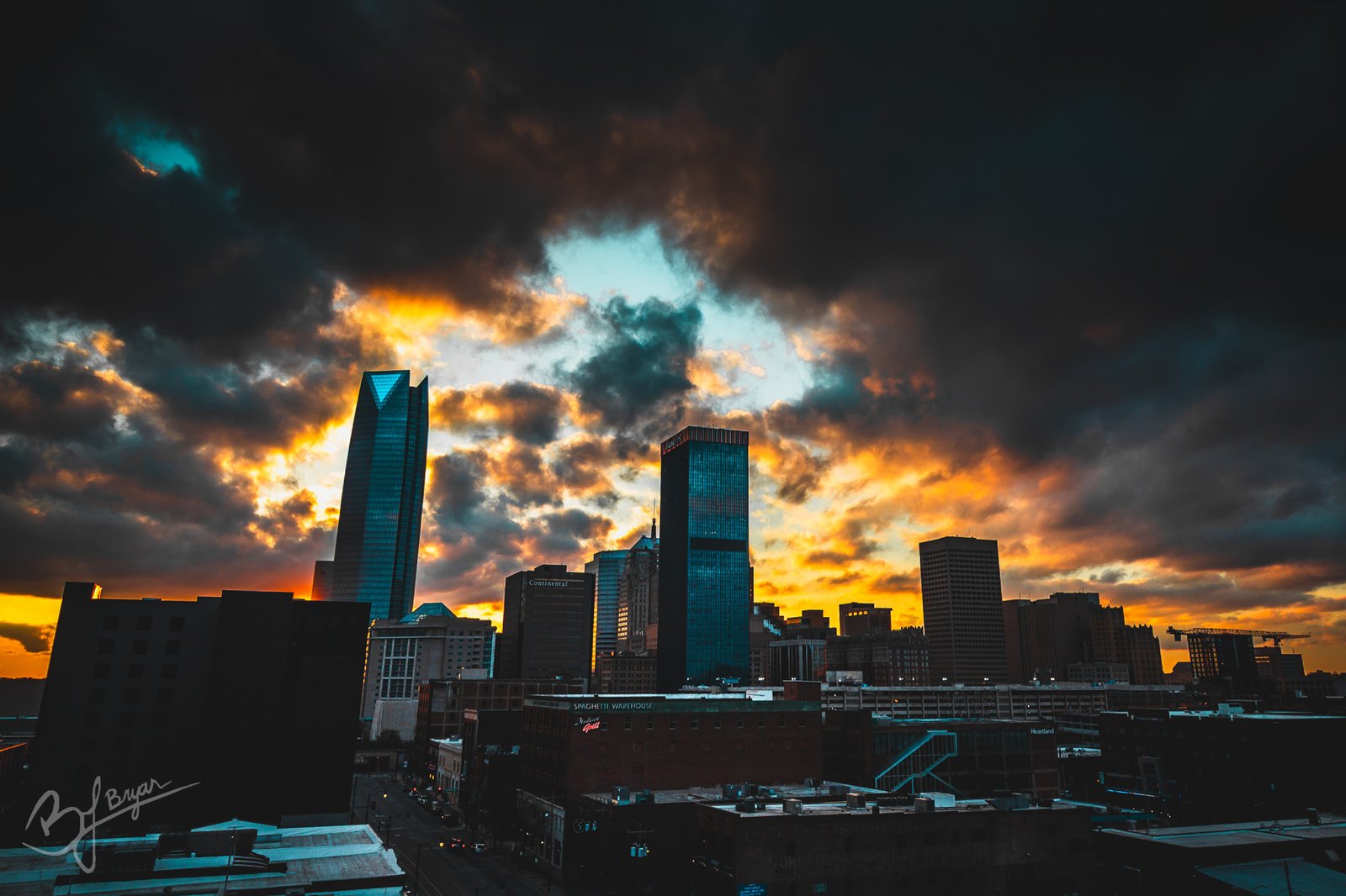another OKC Skyline at sunset