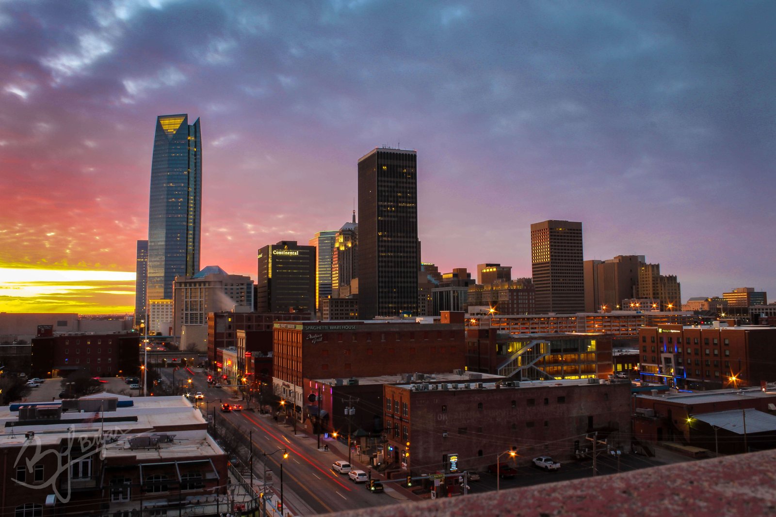 OKC Skyline at sunset