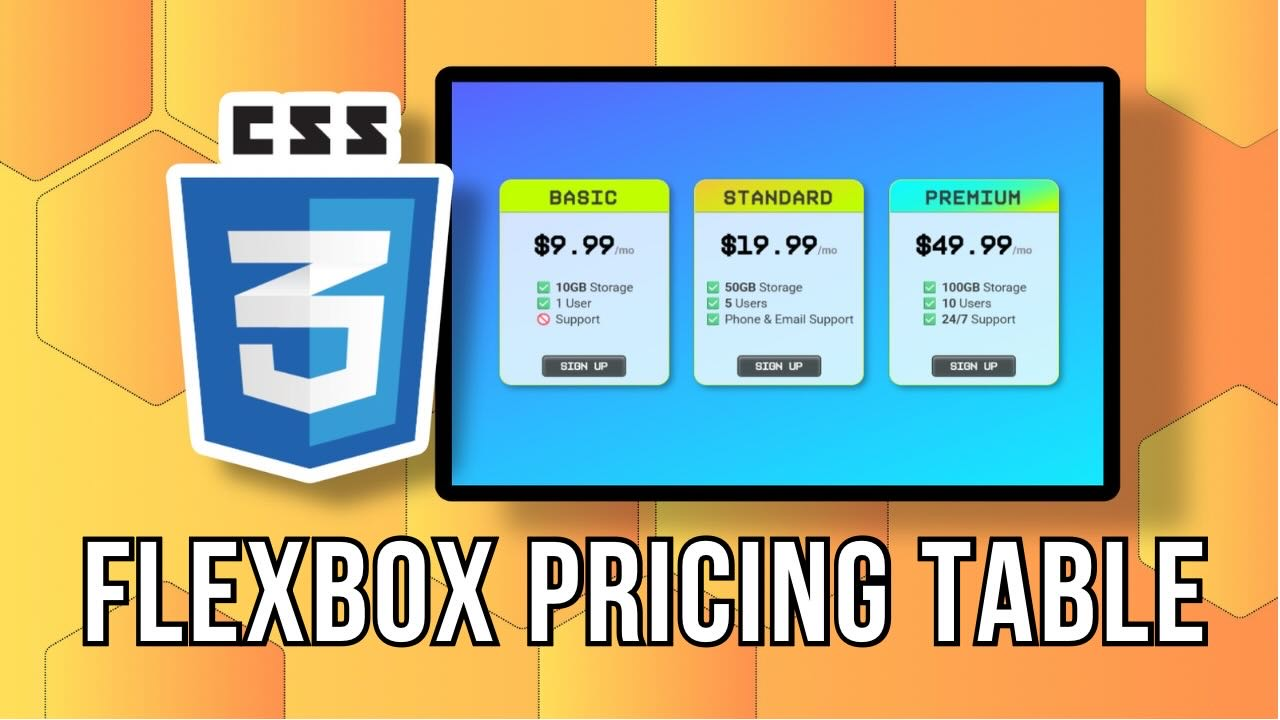Pricing table